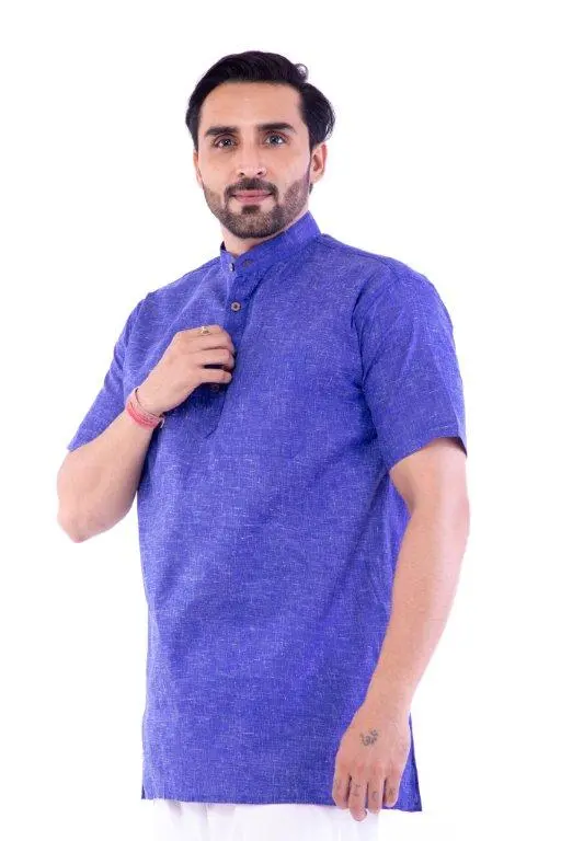 Linen Half Kurta – Multicolor